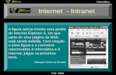 Internet - Intranet - cursosolon.com.br · Internet - Intranet A figura acima mostra uma janela do Internet Explorer 6, em que parte de uma página da Web está sendo exibida. Com