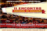 RELATÓRIO FINAL DO II ENCONTRO …‡ÃO Este relatório ﬁnal reúne a síntese da construção do II Encontro Nacional de Educação (II ENE) realizado entre os dias 16 a 18 de