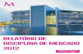 2012 - ind.millenniumbcp.pt · 3 RELATÓRIO DE DISCIPLINA DE MERCADO 2012 ÍNDICE DE QuADROS 6 Quadro I – Requisitos de capital: métodos de cálculo e âmbito de aplicação 10