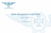 Safety Management System (SMS) - anac.pt · O desempenho de segurança deve ser verificado relativamente aos indicadores de desempenho e respetivos objetivos de segurança do SMS