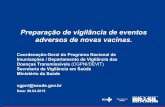 Preparação de vigilância de eventos adversos de novas vacinas. · Componentesdosistemadesegurançadevacinas 1. Revisão" e" aprovação" antes" do" outorgamento" de" registro"