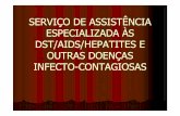 SERVIÇO DE ASSISTÊNCIA ESPECIALIZADA ÀS DST/AIDS/HEPATITES ...ªncias Regionais - São Vicente... · DST/AIDS/HEPATITES E OUTRAS DOENÇAS INFECTOINFECTO--CONTAGIOSAS CONTAGIOSAS
