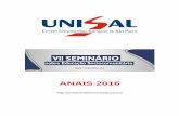 ANAIS 2016 - unisal.brunisal.br/hotsite/seminarioeducacao/wp-content/uploads/2016/08... · Os procedimentos metodológicos previstos para a construção dos dados são: Pesquisa de
