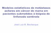 Modelos estatísticos de metástases axilares em câncer de ... · Número de LS negativos 0 Receptor de estrógeno 0 Fatores preditivos de metástase em Não-LS 16 Estudos (1999-2004)