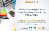 Eficiência Energética e a Nova Regulamentação do PEE ANEELsite.celesc.com.br/peecelesc/images/arquivos/ChamadaPublica2014/I... · motores elétricos e equipamentos para esterilização