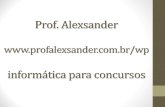 Apresentação do PowerPoint - Prof. Alexsanderprofalexsander.com.br/wp/aula conceitos.pdf · Sistema computacional Consiste num conjunto de dispositivos eletrônicos (hardware) capazes