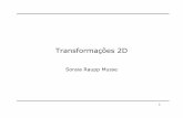 Transf2D 2012 1.ppt [Modo de Compatibilidade]smusse/CG/PDF2013_2/Transf2D_2013.pdf · Transformações 2D - Rotação • Como chegar à matriz de rotação? ' .cos( ) ' .sin().cos