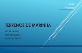TERRENOS DE MARINHA - Portal da Câmara dos Deputados · ou de baixa renda, ... de forma proporcional, nos dez exercícios subsequentes, na forma a ser disciplinada pela Secretaria