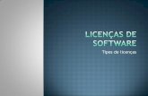 Licenças de Software - Professora Patricia Martinez · Software proprietário. O software livre também pode ser vendido ou disponibilizado gratuitamente, dependendo apenas da vontade
