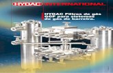 HYDAC Filtros de gás GCF para sistemas de gás de barreira. · de gás, assim como toda a técnica de medição, são integrados no painel de gás de barreira e garantem que o ...