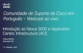 Comunidade de Suporte da Cisco em Português - Webcast ao vivo · Use o painel de perguntas e respostas (P&R) para enviar suas perguntas, os ... Introdução ao Nexus 9000 e Application