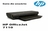 HP Officejet 7110 Wide Format ePrinter User Guide - PTWWh10032. · Visão das peças do dispositivo ... Programa de reciclagem de suprimentos para jato de tinta HP ... 168 Cartuchos