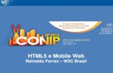 HTML5 e Mobile Web - w3c.br · HTML HTML HTML HTML hyper links hyper links hyper links HTTP . 27 HTML5 - Futuro da Web ... CSS Sprites . 10 Dicas rápidas para desenvolvimento web