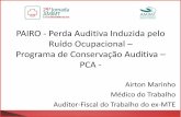 PAIRO - Perda Auditiva Induzida pelo Ruído Ocupacional ... · PAIRO - Perda Auditiva Induzida pelo Ruído Ocupacional – Programa de Conservação Auditiva – PCA - Airton Marinho