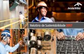 Relatório de Sustentabilidade 2017/media/Files/A/ArcelorMittal/... · projetos de inovação estejam familiarizados com os novos recursos disponíveis no mercado. ... do várias