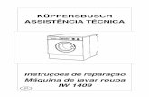 KÜPPERSBUSCH ASSISTÊNCIA TÉCNICA - tds.kueppersbusch.de · Instruções de reparação Máquina de lavar roupa ... • Para Ligar e desligar o aparelho ... • Comutação do campo