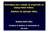 Estratégias para redução de progressão de Doença Renal ...arquivos.sbn.org.br/pdf/aulas_0712_manha/rosilene.pdf · Releitura de aplicação clínica Rosilene Motta Elias Faculdade