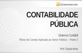 CONTABILIDADE PÚBLICA · CONTABILIDADE PÚBLICA Prof. Cláudio Alves Sistema Contábil Plano de Contas Aplicado ao Setor Público –Parte 2