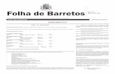 PODER XECUTIVO Folha de Barretos - barretos.sp.gov.br · atendimento ao que dispõe o artigo 153-B da Lei Orgânica do Município de Barretos, regulamentada pelo Decreto n.º 7.093,