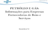 PETRÓLEO E GÁS: Informações para Empresas Fornecedoras ... Sebrae/Anexos/Informacoes sobre a... · Programa Petróleo e Gás Ciclo de Investimentos da Petrobras Plano de Negócios