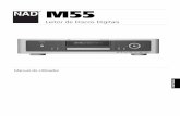 M55 portuguese - NAD Electronics · A tomada de entrada de IR IN deverá estar ligada à saída de um repetidor de infravermelhos (da marca Xantech ou de outra marca semelhante) ou