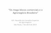 “Os megablocos comerciais e o Agronegócio Brasileiro”az545403.vo.msecnd.net/uploads/2014/04/transparencias_cosag_07_04... · BRICS,em2012,alcançava55%. – Assim,em2008,oPIBdaChina’seramenordo