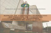 capa manual de consultas normativas - TCE-RO · Base de cálculo do ISSQN na construção civil.....136 Competência territorial para cobrança ... Pagamento de despesas patronais