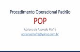 Procedimento Operacional Padrão k POP · 2018-10-04 · Padronizando a Área de Trabalho •Padrão = instrumento básico do gerenciamento da rotina do dia a dia •Padrão = instrumento
