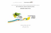 INFANTO - sedel.ma.gov.br · 14 a 15 de outubro de 2017 são luís – maranhão - brasil resultado oficial atletismo infanto 1ª etapa – 14/10/2017 – sÁbado – manhÃ ... pedreiras