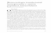 Biotecnologia translacional hemopressina e outros ... · peptídeos intracelulares o EmEr Suavinho FErro. 110 estudos avançados 24 (70), 2010 ... bactérias, parasitas e tumores.