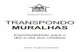 TRANSPONDO MURALHAS - itacuruca.org.br · coisas comuns, onde o sobrenatural se funde com o natural. Não houve milagres (como imaginamos) na vida de Davi, mas sem dúvida foi uma