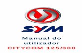 manual utilizador Citycom125-300 - SYM Portugal · Farol traseiro/piscas Compart. bagagem Luz matricula Filtro ar Nr. Motor ... A luz intermitente indica qual a posição do interruptor
