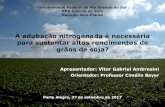A adubação nitrogenada é necessária para sustentar altos ... · Rendimento de grãos de soja cultivada com adubação nitrogenada foliar na região Centro-Sul do Paraná. Resultados
