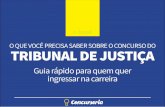 O QUE VOCÊ PRECISA SABER SOBRE O CONCURSO DO … · dos em concursos públicos para Tribunais de Justiça pelo Brasil, suas funções, os requisitos gerais para ocupá-los e sua