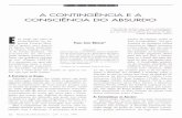 A CONTINGENC A IA EA - repositorio.ufc.brrepositorio.ufc.br/bitstream/riufc/10292/1/1996_art_fjbruseke.pdf · "Um filósofo moderno que nunca experimentou a sensação de ser 11m