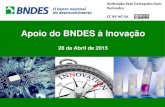 Apoio do BNDES à Inovação - plataformaitec.com.br fileeconomia brasileira, ... Infraestrutura –Estrutura Produtiva ... organização do local de trabalho ou nas