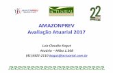 AMAZONPREV Avaliação Atuarial 2017ªncia... · A Ciência Atuarial e a Previdência do ... Estatística Geral Item Ativos Aposentados Pensionistas Total ... 1,2 1,4 1,6 1,8 2,0