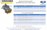 Bomba de alta pressão KARCHER HD 12/15 -HDS 12/15 · 2813 bomba completa lavadora karcher hd 12/15 hds 12/15 1750 5 – 20 150 / 2200 7,5 código modelo qdade x 1 bomba kit k01 kit