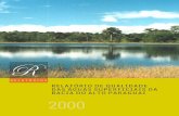 RELATÓRIO DE QUALIDADE BACIA DO ALTO PARAGUAI · MS, medida pelo oxigênio dissolvido – 2000 ..... 69 Figura 15 – Níveis atuais da qualidade das águas superficiais da Sub-Bacia