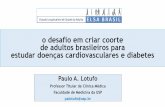 o desafio em criar coorte de adultos brasileiros para ... Lotufo.pdf · •Categoria de ocupaçao ... Antonio Luiz Pinho Ribeiro (UFMG) Maria Inês Schmidt (UFRGS) Junte-se a nós
