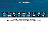 101 Propostas para Modernização Trabalhista - sevilha.com.br · Cipa – Comissão Interna de Prevenção de Acidentes CLT – Consolidação das Leis do Trabalho CNDT – Certidão