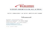 Manual - Empresa de Automação Industrial – Vendas de ... · Kalatec Automacao Ltda - 4 - 1. Introdução O drive do STEP-SERVO Kalatec modelo KTC-DR23EC integra a tecnologia de