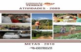 Metas - 2010 - itesp.sp.gov.br · instituições como WWF Brasil (em Bertioga), Prefeitura Municipal de Monteiro Lobato e Fundação Florestal, no Parque Estadual do Jurupará e nas