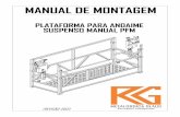 MANUAL DE MONTAGEM - rgmetalurgica.com.br · 3.3 -montagem da uniÃo: existe a possibilidade de extender o comprimento da plataforma para 4m, 5m e 6m, para isto É utilizada a uniÃo.