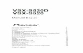 Receiver VSX-520 - Manual Básico 2infoteldistribuidora.com.br/Receiver_VSX-520_Manual_Basico_BR.pdf · Receiver (1) Antena interna de FM (1) Controle remoto (RC-933R) (1), Pilhas