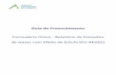 Guia de Preenchimento - Agência Portuguesa do Ambiente · 2015-01-13 · O presente formulário designa-se por Formulário Único - Relatório de Emissões de Gases com Efeito de