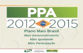 Plano Mais Brasil - Instituto Nacional de Metrologia ... · 3,9 5,4 +58% +38% PPA em ... Gestão dos recursos hídricos para garantia da oferta de água ... Matriz de Transporte diversificada