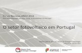 O setor fotovoltaico em Portugal - APESF · estão integradas na visão atual ... como principal objetivo colocar a energia ao ... Encontram-se instalados em Portugal mais de 200