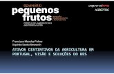 Francisco Mendes Palma Espírito Santo Research ATIVOS ... · A produção agrícola nacional de base vegetal tem como principais produções os hortofrutícolas ... Principais clientes