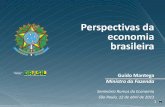 Perspectivas da economia brasileira · Criação de empregos formais ... Boston Consulting Group Elaboração: ... o Brasil ocupa a 1º posição no ranking do Índice de